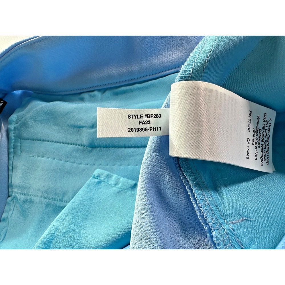 J Crew High Rise Limited Edition Suit Shorts in City Crepe Sz 12 Pale Blue BP280 - Picture 3 of 5